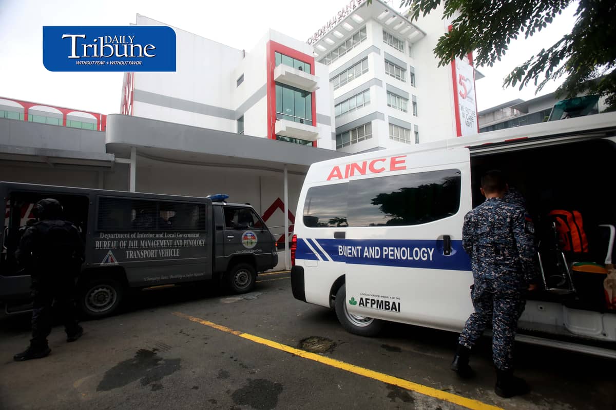 (September 12 2026) An ambulance carrying former speaker Matin Romualdez left Cardinal Santos Medical Center in San Juan City to transfer to the Philippine General Hospital (PGH) in Manila, as the Sandiganbayan Third Division order PGH to examine Romualdez and verify the findings doctors from Cardinal Santos Medical Center. Photo/Analy Labor