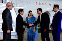 PRESIDENT Ferdinand R. Marcos Jr. arrived in New Delhi, India on Friday night to join world leaders at the 18th BRICS Summit on 12 to 13 September 2026 and meet with Indian Prime Minister Narendra Modi to further strengthen the Philippines-India Strategic Partnership. Among those who met the President and First Lady Liza Araneta-Marcos at the Palam Air Force Station in New Delhi were India's Minister of State for Health and Family Welfare, Anupriya Patel, Minister of State for External Affairs, Pabitra Margherita, and Philippine Ambassador to India Josef F. Ignacio.