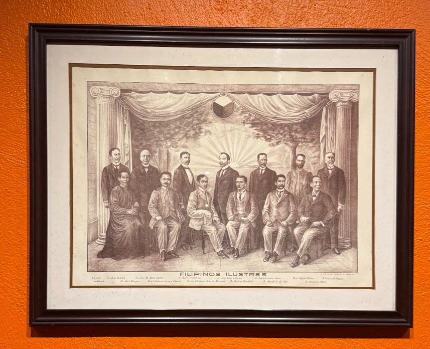 ‘GRUPO de Filipinos Ilustres,’ by Guillermo Tolentino, lithograph, 1911.