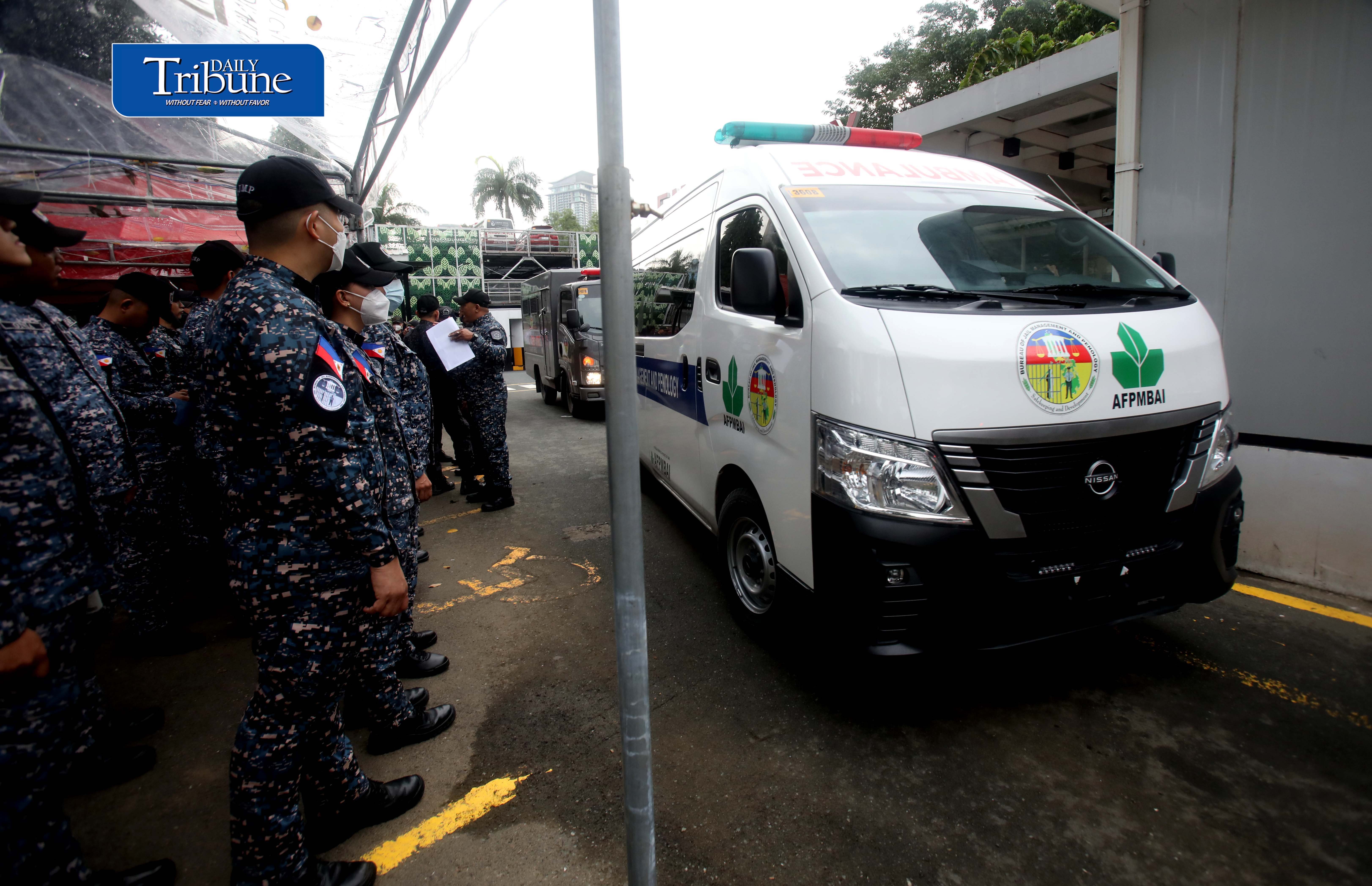 Ambulance carrying former Speaker Romualdez