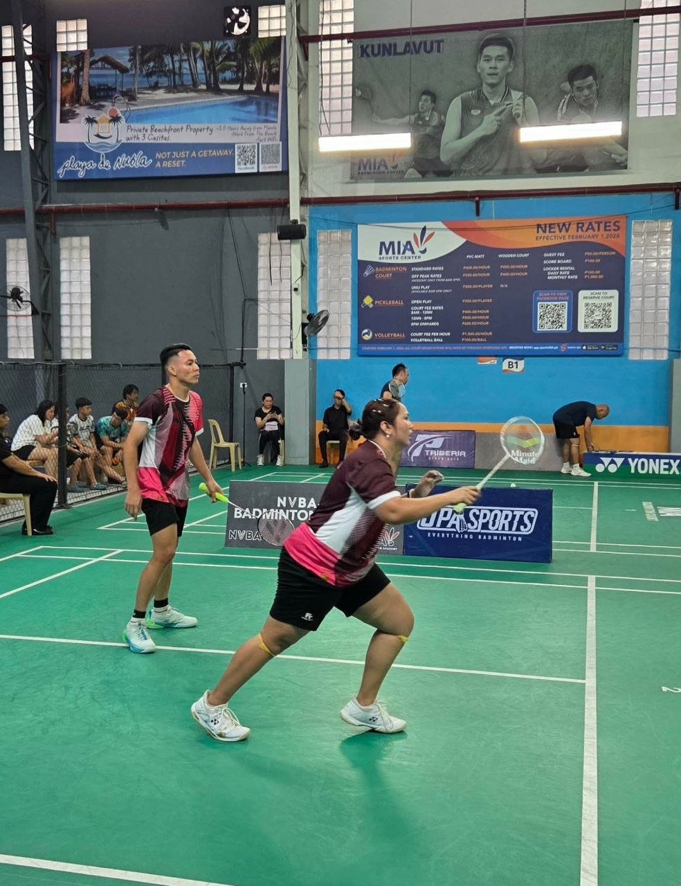 Castilo, Minuluan rock MIA Badminton Cup