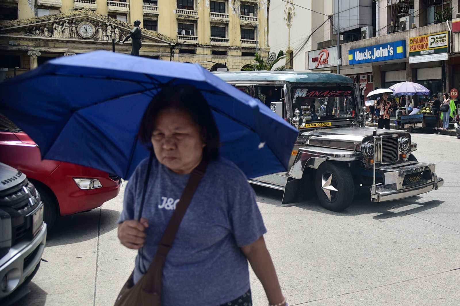 Jeepneys are seen operating along the streets of Manila as commuters go about their daily routine ahead of a nationwide transport strike called by transport group MANIBELA on Monday, September 14. l  Zedrich Xylak Madrid
