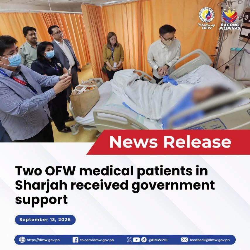 Two OFWs recovering from strokes in UAE set for post-acute care