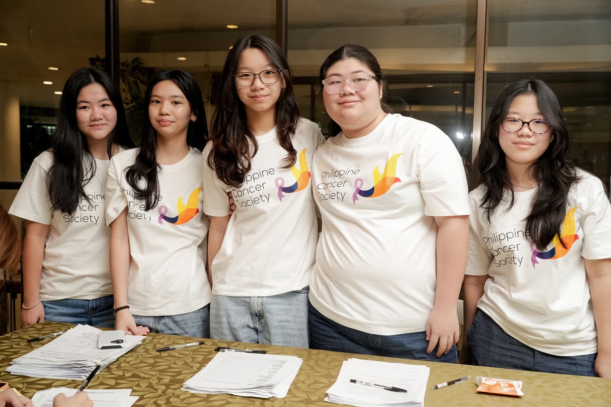 YOUTH volunteers Galiana Ang, Bianca Sy, Kendall dela Cruz, Madeleine Tan and Isabel Lee.