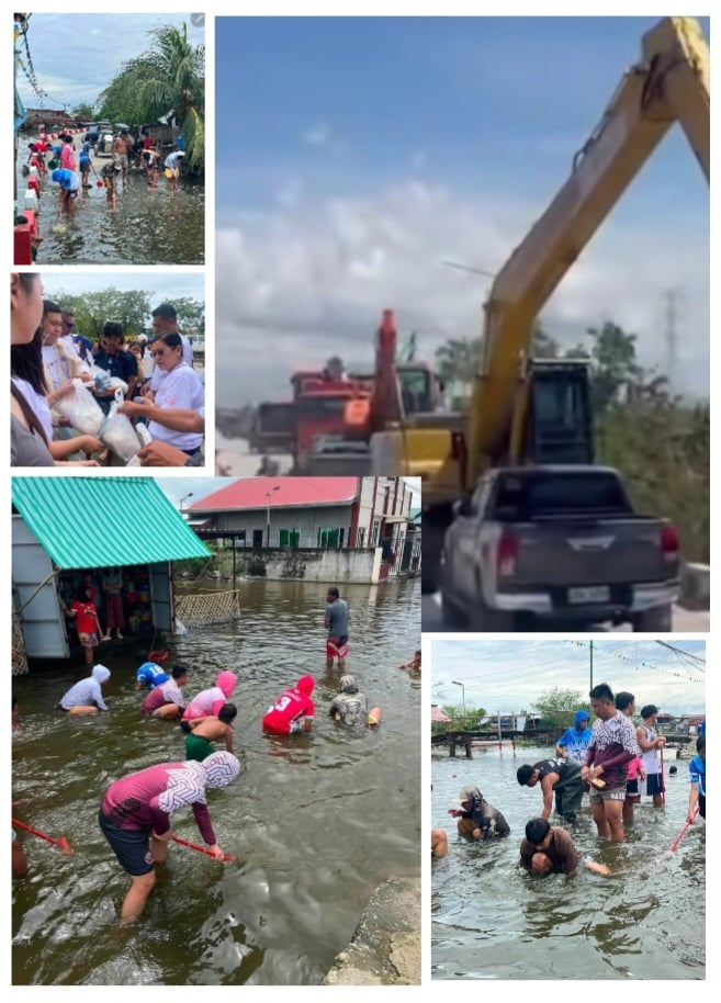 Minalin, Pampanga battles rising floods, lahar as dike breaches