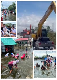 Minalin, Pampanga battles rising floods, lahar as dike breaches