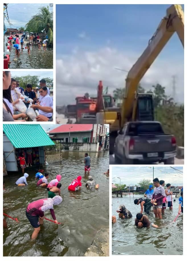 Minalin, Pampanga battles rising floods, lahar as dike breaches