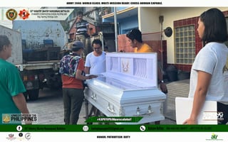 Army helps return slain NPA rebel to family in Leyte