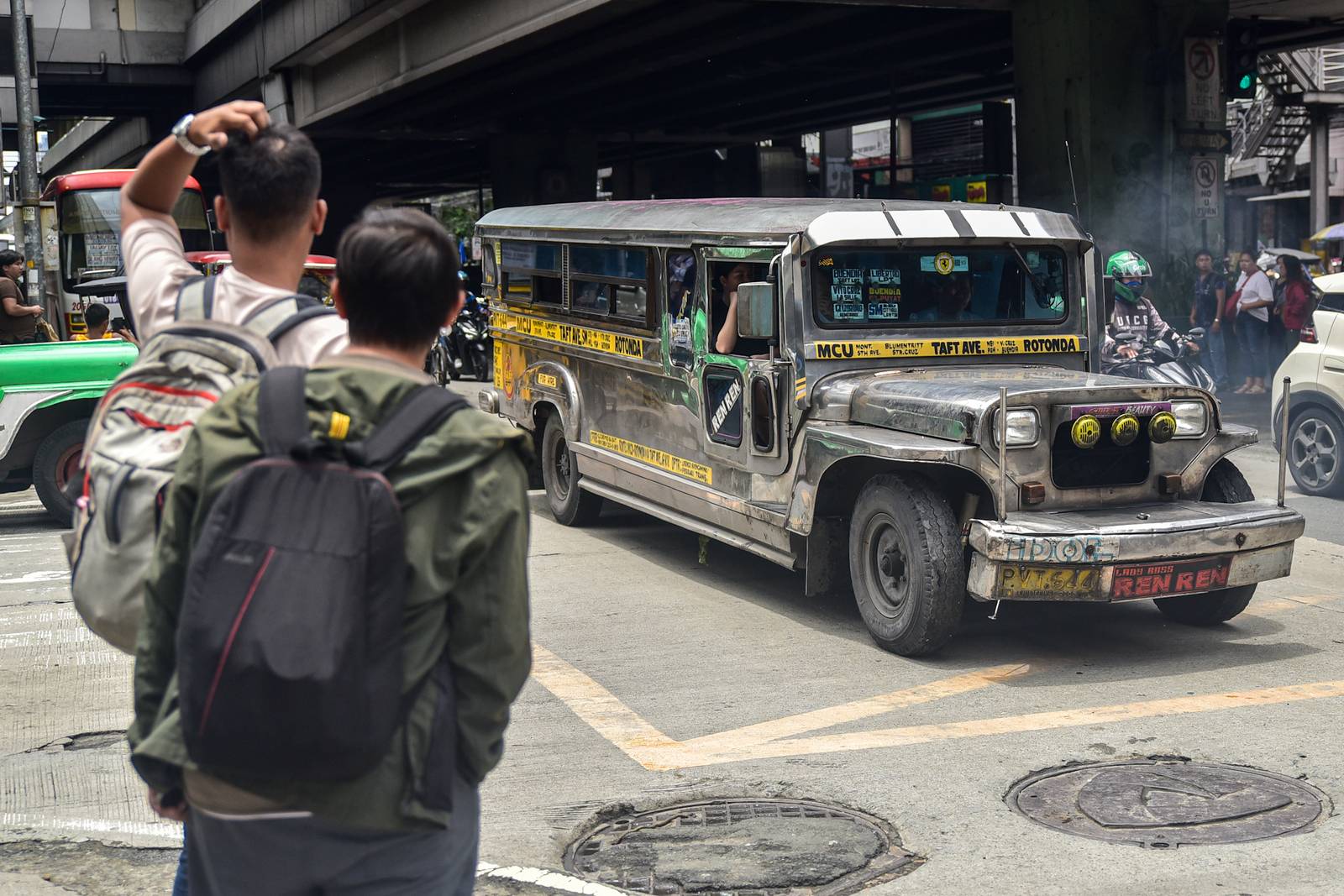 Jeepneys are seen operating along the streets of Manila as commuters go about their daily routine ahead of a nationwide transport strike called by transport group MANIBELA on Monday, September 14. l  Zedrich Xylak Madrid
