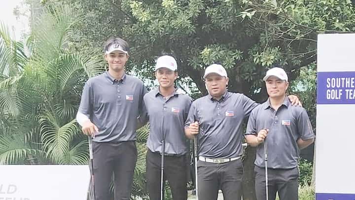 SHINCHI Suzuki, Bobe Salahog, Chris Remata and Rolando Bregente vow to play their hearts out to defend their title in the Southeast Asian Amateur Golf Team Championships.