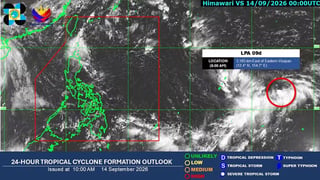 LPA outside PAR may develop into tropical depression