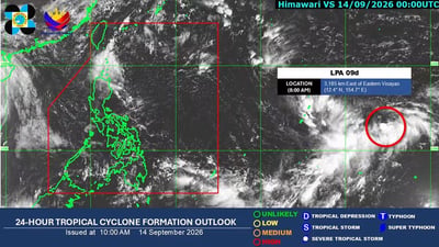 LPA outside PAR may develop into tropical depression