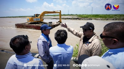 DPWH starts dredging of Gugu River in Minalin