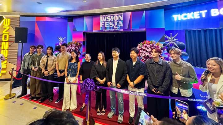 THE grand opening and ribbon-cutting ceremony of the 'Vision Festa: Dive into the Stars' exhibition at Gateway Mall 2 in Araneta City.