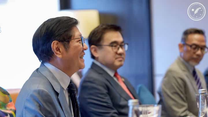 PRESIDENT Ferdinand Marcos Jr. meets with officials of the Coalition for Disaster Resilient Infrastructure in New Delhi, India.