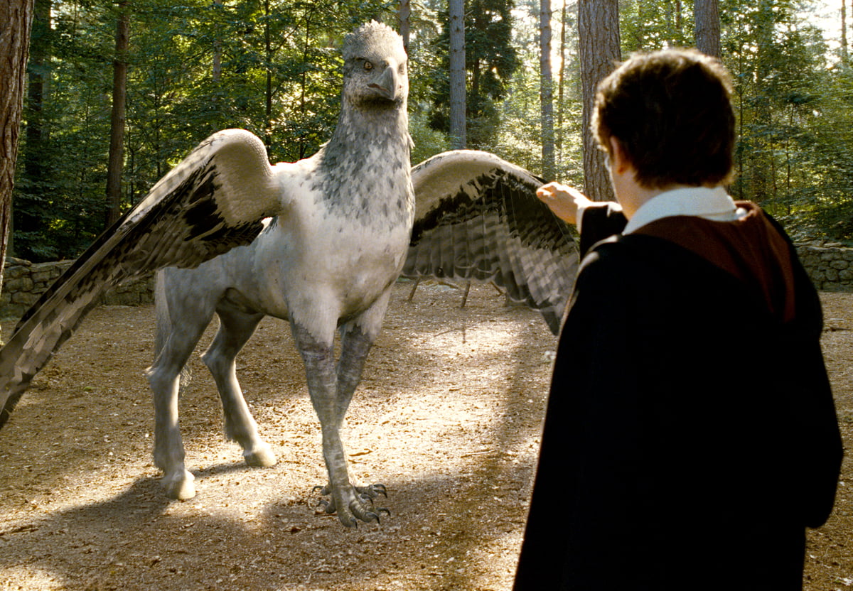 BUCKBEAK and Harry Potter in ‘Prisoner of Azkaban.