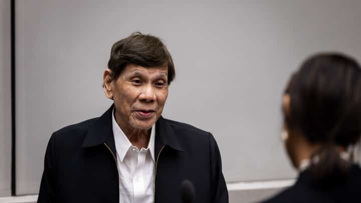 The 81-year-old ex-president Rodrigo Duterte was clad in a white button-down polo and a black collared jacket, with his face framed by a white third beard and eyebrows, as he appeared in the ICC courtroom for the third status conference on Wednesday, 16 September, before this trial in November.