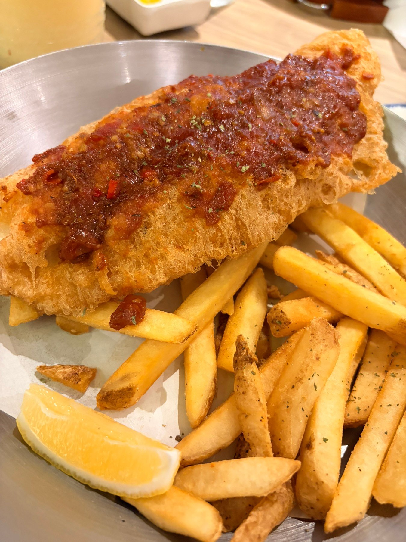 A little heat from sambal brings out the clean, delicate taste of fried dory.