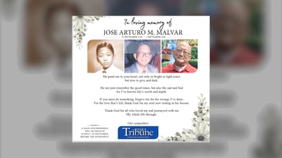 In loving memory of Jose Arturo M. Malvar