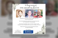 In loving memory of Jose Arturo M. Malvar