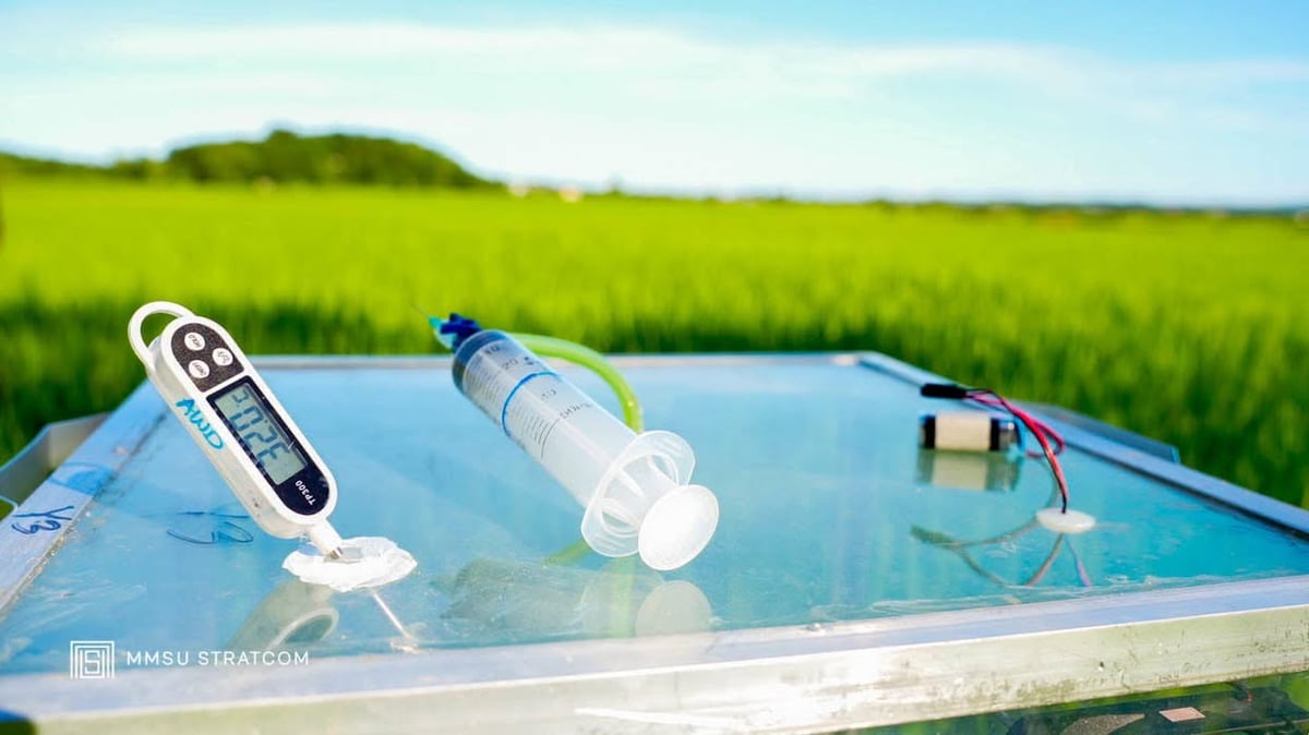 MMSU conducts methane gas sampling in Vintar rice fields for wet-season study