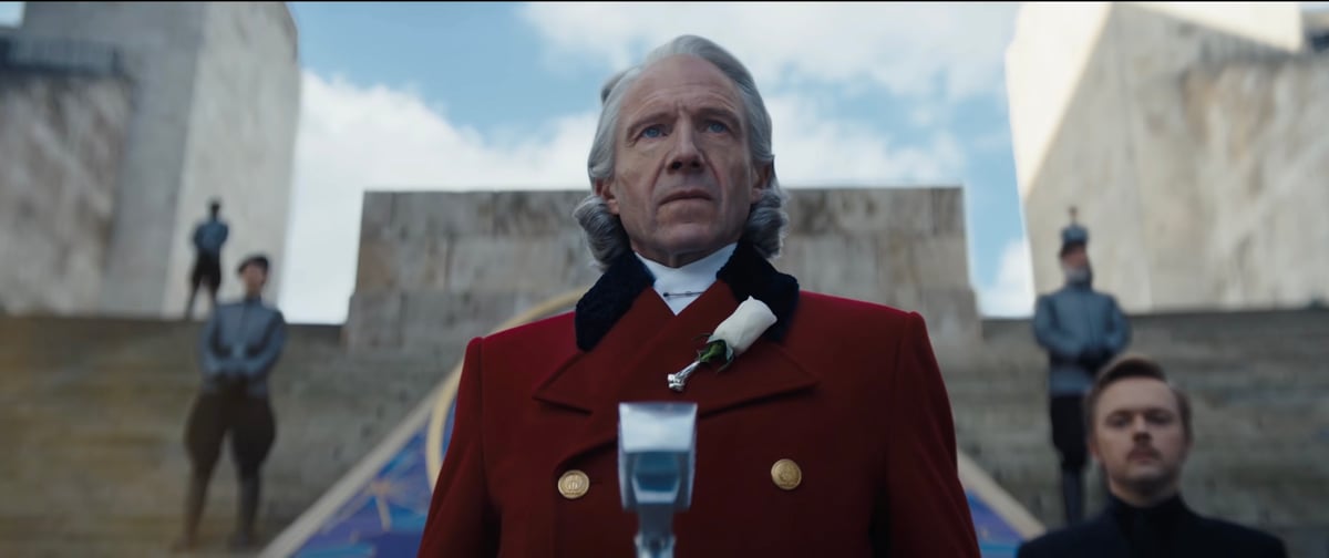 Ralph Fiennes as President Snow.