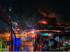 4th-alarm fire hits Pampanga Public Market