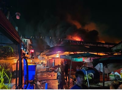 4th-alarm fire hits Pampanga Public Market