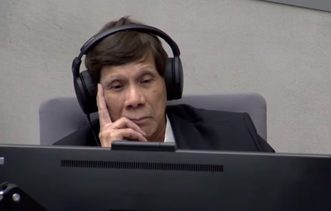Duterte appears at ICC ahead of trial
