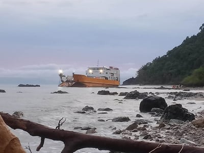 Passenger vessel runs aground off Occidental Mindoro
