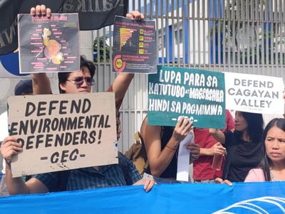 Lightning rally surprises Camp Crame; environmental group alleges rights violations