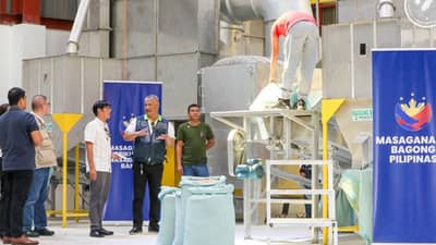 DA launches rice processing system