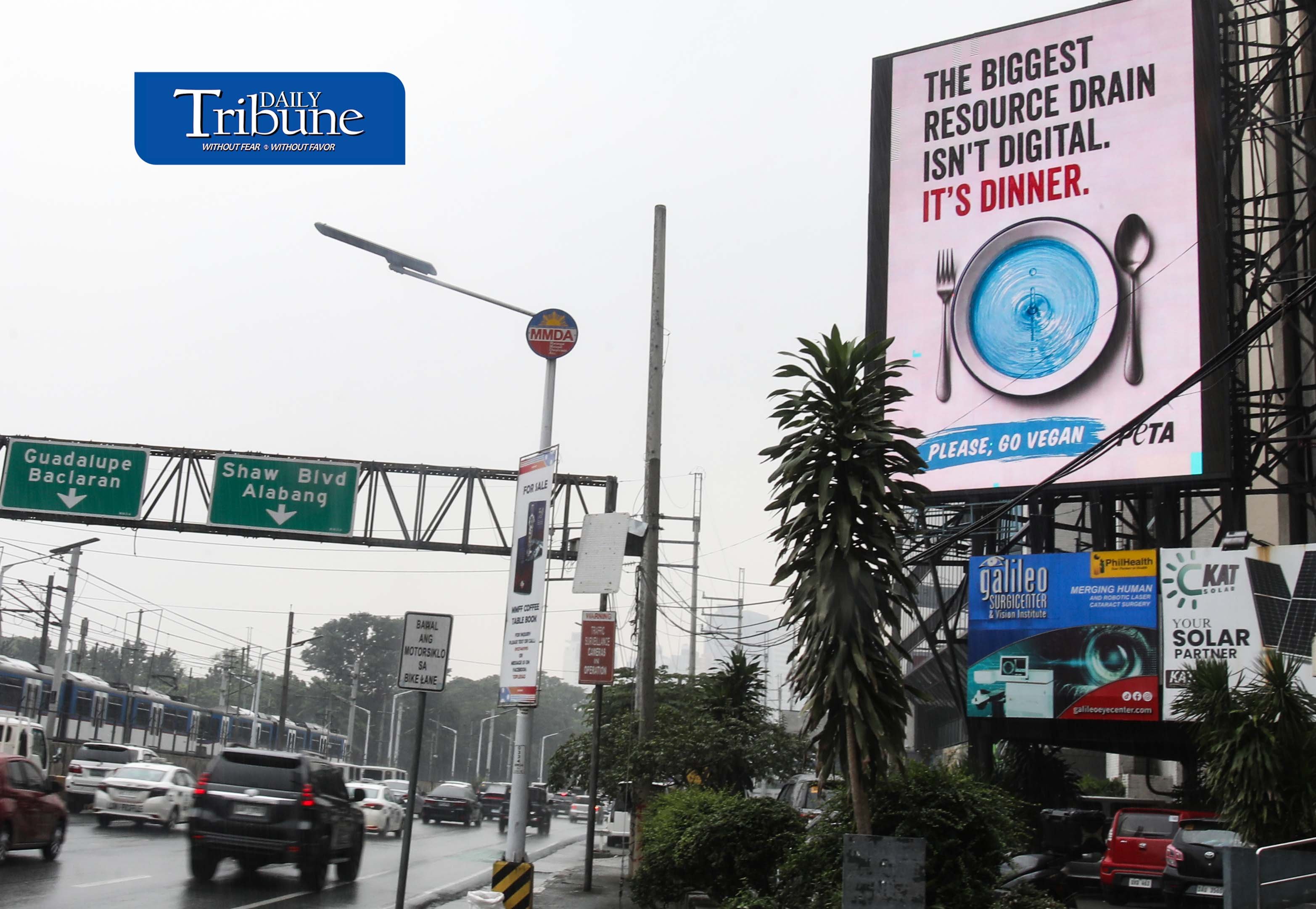 Campaign billboard against pax silica 