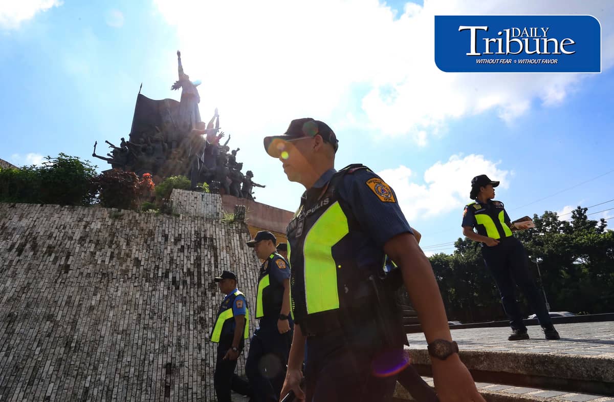 (September 18 2026) Newly appointed Quezon City Police District QCPD District Director PBGen. Christopher F. Olazo conduct an inspection at the EDSA People Power Monument on Friday, September 18, 2026, ahead of the observance of 54th anniversary of the declaration of Martial Law, to ensure public safety during the public activities. Photo/Analy Labor