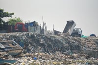 Trash in Baseco Beach ahead of Coastal Clean up