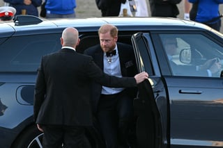 Harry makes first public appearance since return to UK