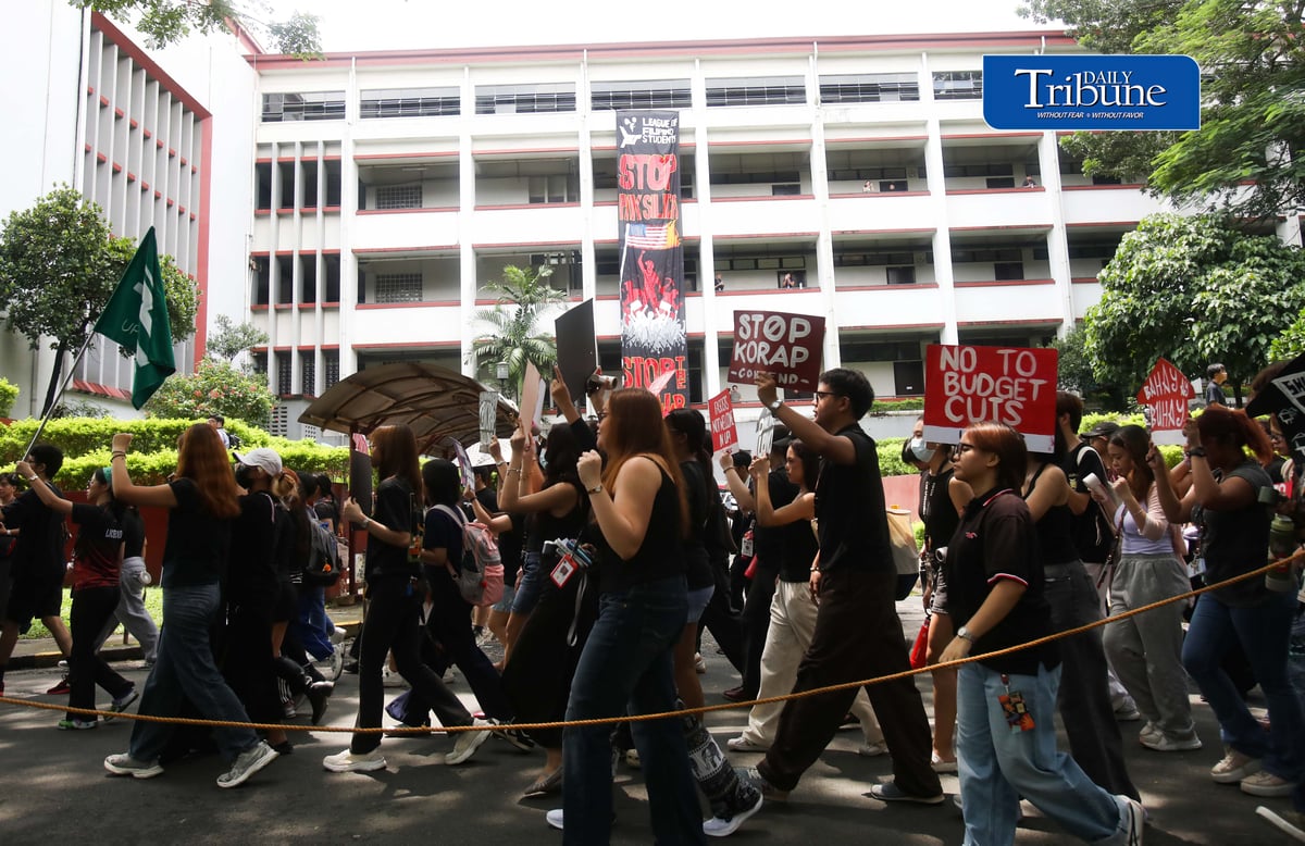 (September 18 2026) Thousand of students from the University of the Philippines-Diliman participate the Black Friday protest against corruption, and impunity, while calling for a higher education budget on Friday, September 18, 2026. The protest is part of preparations for the observance of the 54th anniversary of the declaration of Martial Law. Photo/Analy Labor