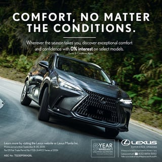 Lexus Philippines rolls out September deals on hybrids, SUVs