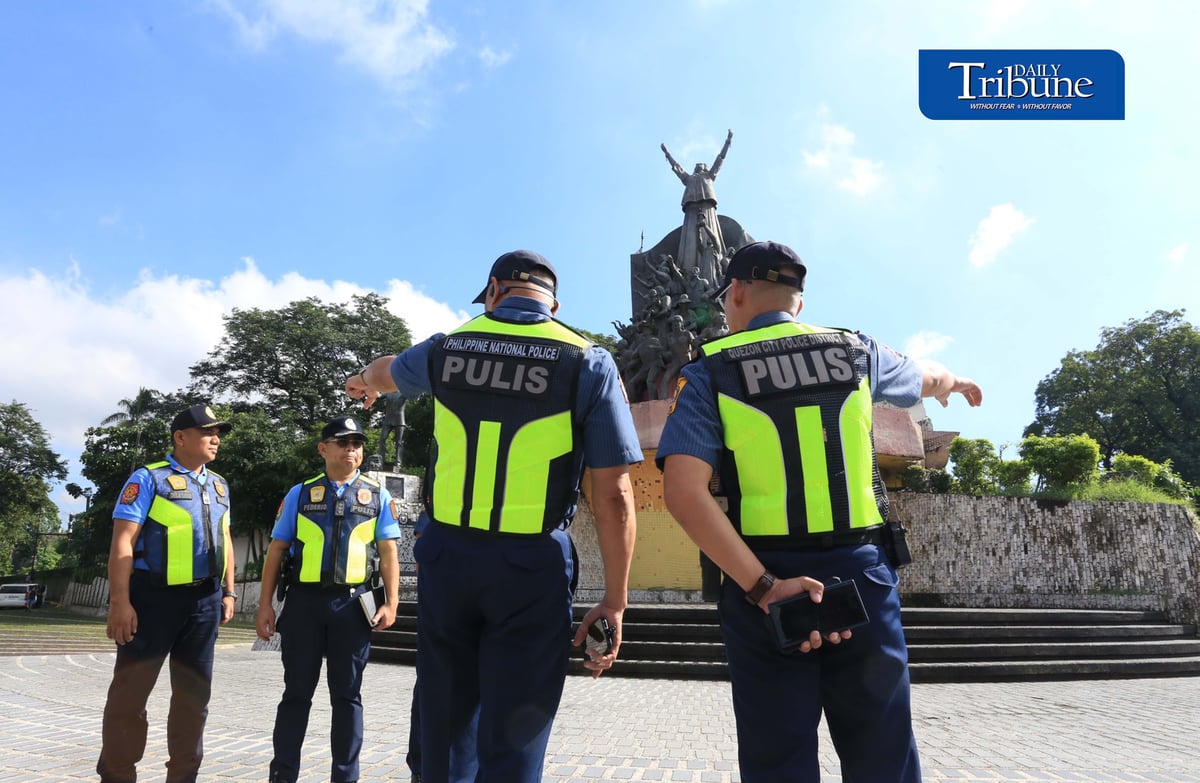 (September 18 2026) Newly appointed Quezon City Police District QCPD District Director PBGen. Christopher F. Olazo conduct an inspection at the EDSA People Power Monument on Friday, September 18, 2026, ahead of the observance of 54th anniversary of the declaration of Martial Law, to ensure public safety during the public activities. Photo/Analy Labor