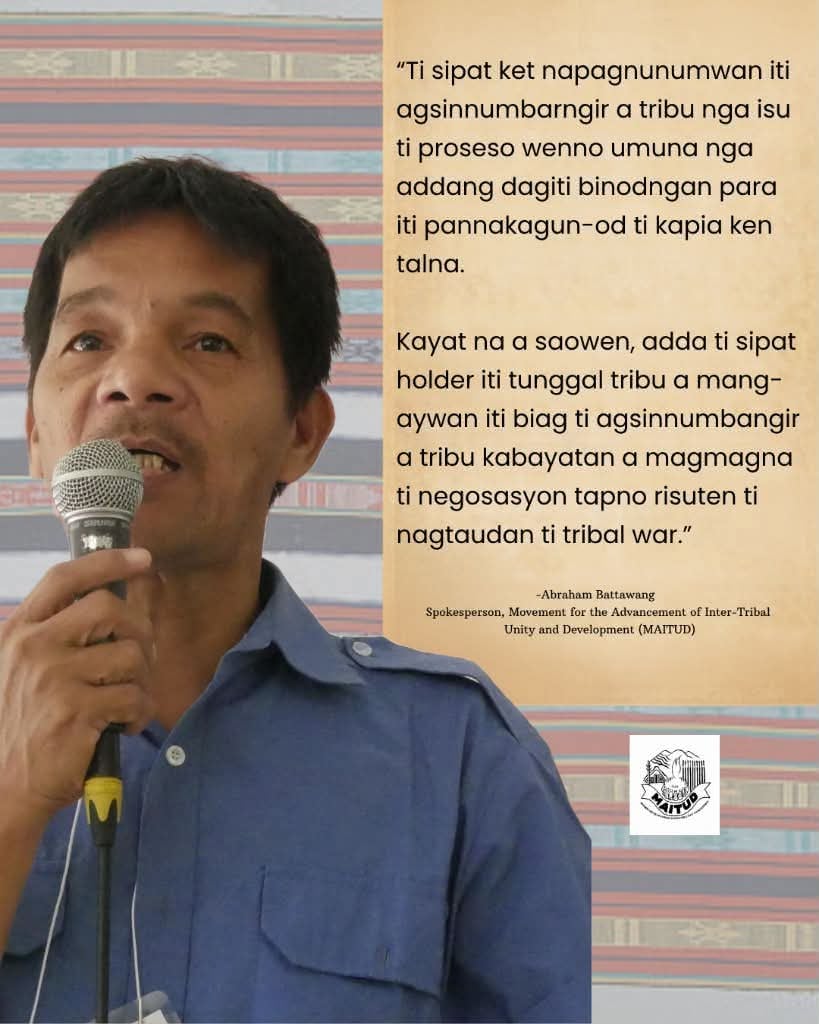 Cordillera elder: Ceasefires alone won't end tribal wars