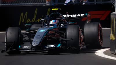 CHARGING toward the Formula One crown, Kimi Antonelli races through the Spanish Grand Prix at the Madring circuit in Madrid.