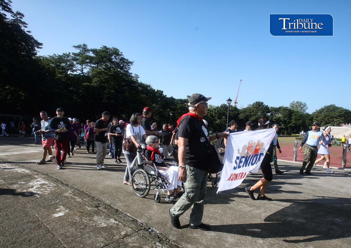 (September 19 2026) Seniors Kontra Kurakot (SKK)  hold their 6th Walk Against Corruption on Saturday September 19, 2026  at Quezon Memorial Circle, the group  Calling to Allocate Budget for Social Services, Increase Social Pension, and increase the monthly social pension for senior citizens,  They are also against allocating funds for confidential funds. Photo/Analy Labor