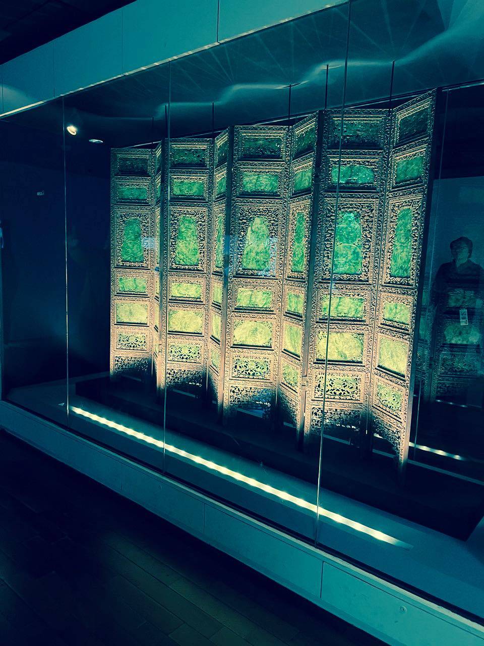 JADE Screen, as a gift to the Emperor of Japan, circa 1940.