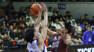 STEPPING UP: Fighting Maroons shoot down Blue Eagles anew