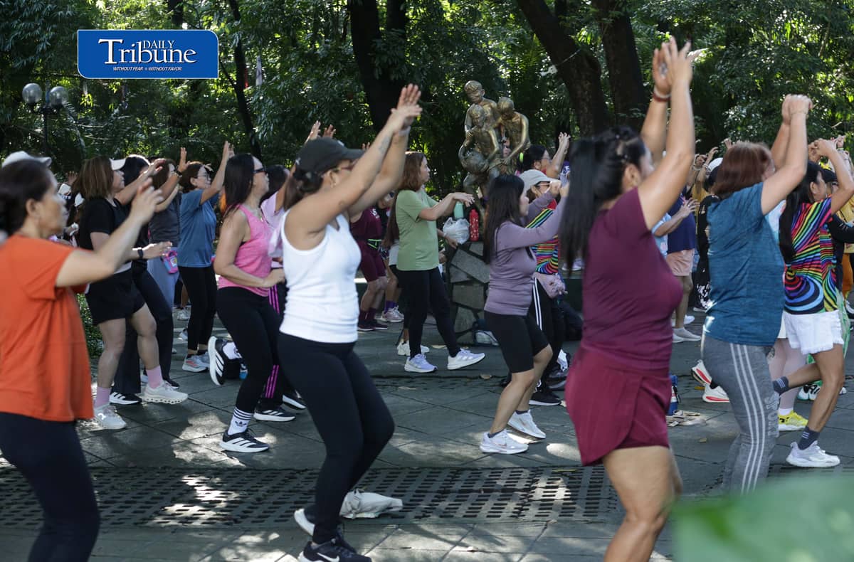 (September 19 2026) Park goers take advantage of the fair weather to join the free Zumba at Quezon City circle on Saturday morning September 19 2026. In the year 2026, health remains the top personal concern for Filipinos, driven by a surge in lifestyle diseases and infectious outbreaks. Photo/Analy Labor