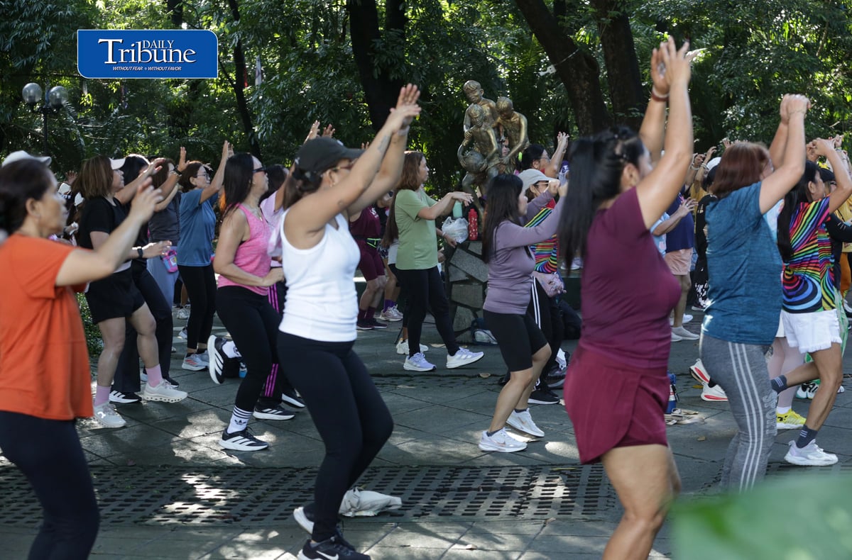 (September 19 2026) Park goers take advantage of the fair weather to join the free Zumba at Quezon City circle on Saturday morning September 19 2026. In the year 2026, health remains the top personal concern for Filipinos, driven by a surge in lifestyle diseases and infectious outbreaks. Photo/Analy Labor