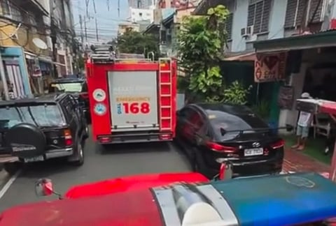 LTO suspends licenses of two Makati drivers who blocked fire trucks