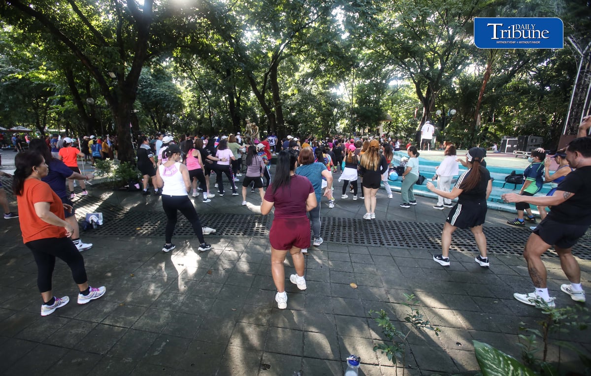 (September 19 2026) Park goers take advantage of the fair weather to join the free Zumba at Quezon City circle on Saturday morning September 19 2026. In the year 2026, health remains the top personal concern for Filipinos, driven by a surge in lifestyle diseases and infectious outbreaks. Photo/Analy Labor
