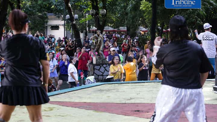 (September 19 2026) Park goers take advantage of the fair weather to join the free Zumba at Quezon City circle on Saturday morning September 19 2026. In the year 2026, health remains the top personal concern for Filipinos, driven by a surge in lifestyle diseases and infectious outbreaks. Photo/Analy Labor