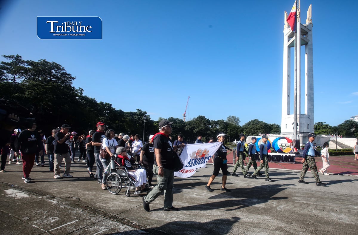 (September 19 2026) Seniors Kontra Kurakot (SKK)  hold their 6th Walk Against Corruption on Saturday September 19, 2026  at Quezon Memorial Circle, the group  Calling to Allocate Budget for Social Services, Increase Social Pension, and increase the monthly social pension for senior citizens,  They are also against allocating funds for confidential funds. Photo/Analy Labor
